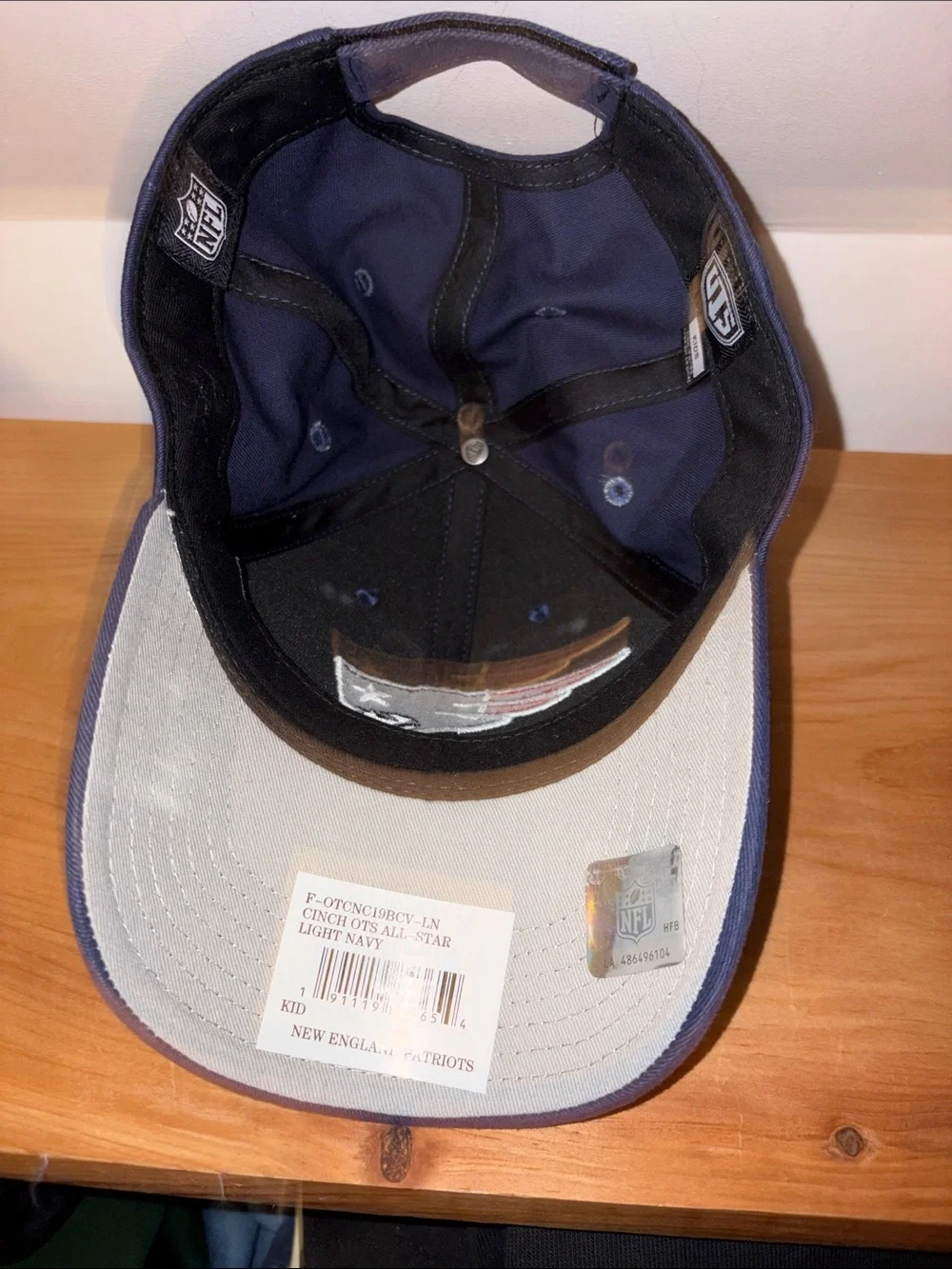 47 Brand New England Patriots Navy Cap with Red & White Logo
